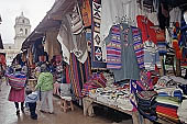 Cusco, stalls of the central market